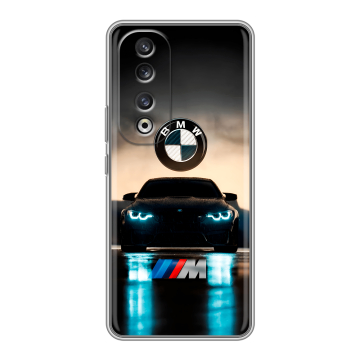 Силиконовый чехол на Huawei Honor 90 Pro с принтом БМВ BMW Силиконовый чехол на Huawei Honor 90 Pro с принтом БМВ BMW