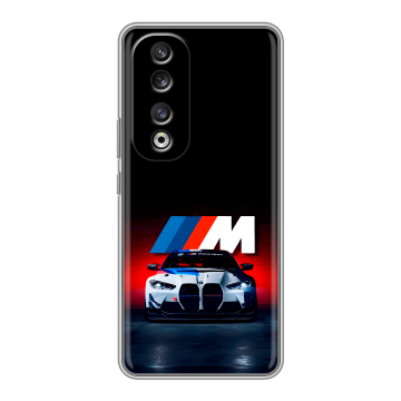 Силиконовый чехол на Huawei Honor 90 Pro с принтом БМВ BMW Силиконовый чехол на Huawei Honor 90 Pro с принтом БМВ BMW
