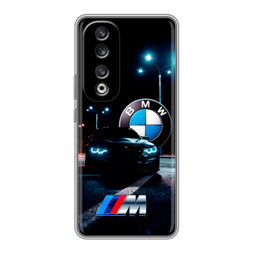 Силиконовый чехол на Huawei Honor 90 Pro с принтом БМВ BMW Силиконовый чехол на Huawei Honor 90 Pro с принтом БМВ BMW