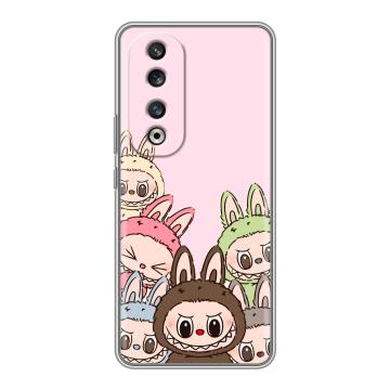 Силиконовый чехол на Huawei Honor 90 Pro с принтом Лабубу Силиконовый чехол на Huawei Honor 90 Pro с принтом Лабубу
