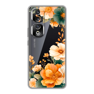 Силиконовый чехол на Huawei Honor 90 Pro с принтом Цветы принт Силиконовый чехол на Huawei Honor 90 Pro с принтом Цветы принт