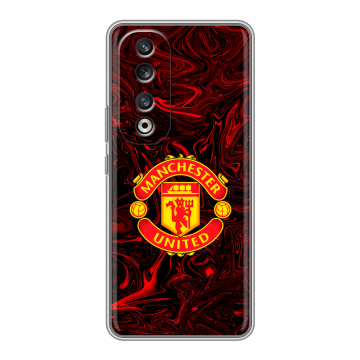 Силиконовый чехол на Huawei Honor 90 Pro с принтом Manchester United