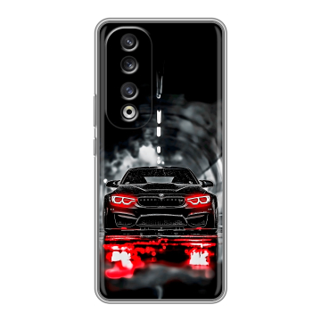 Силиконовый чехол на Huawei Honor 90 Pro с принтом BMW БМВ Силиконовый чехол на Huawei Honor 90 Pro с принтом BMW БМВ