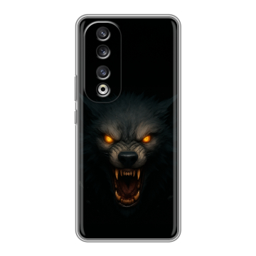 Силиконовый чехол на Huawei Honor 90 Pro с принтом Волк