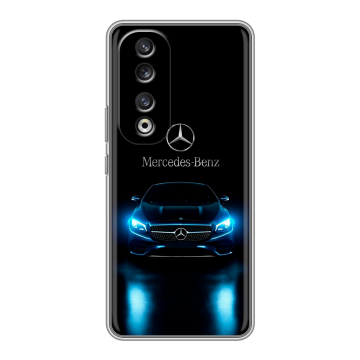 Силиконовый чехол на Huawei Honor 90 Pro с принтом Mercedes Мерседес Силиконовый чехол на Huawei Honor 90 Pro с принтом Mercedes Мерседес