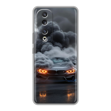 Силиконовый чехол на Huawei Honor 90 Pro с принтом BMW БМВ Силиконовый чехол на Huawei Honor 90 Pro с принтом BMW БМВ