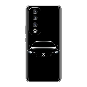 Силиконовый чехол на Huawei Honor 90 Pro с принтом Mercedes Мерседес Силиконовый чехол на Huawei Honor 90 Pro с принтом Mercedes Мерседес