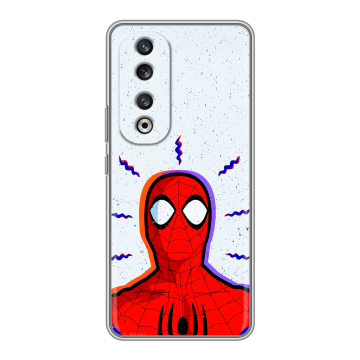 Силиконовый чехол на Huawei Honor 90 Pro с принтом Spiderman Человек паук
