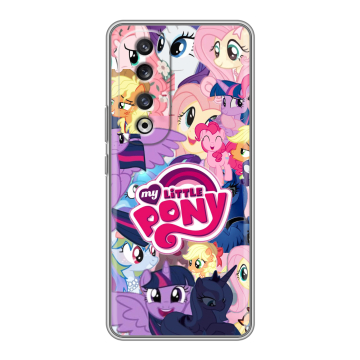 Силиконовый чехол на Huawei Honor 90 Pro с принтом My little pony Дружба чудо