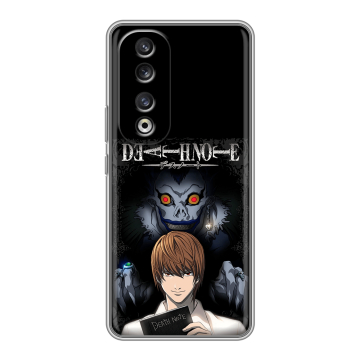 Силиконовый чехол на Huawei Honor 90 Pro с принтом Death note Тетрадь смерти