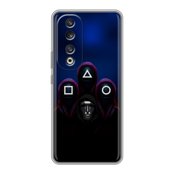 Силиконовый чехол на Huawei Honor 90 Pro с принтом Игра Кальмара Силиконовый чехол на Huawei Honor 90 Pro с принтом Игра Кальмара