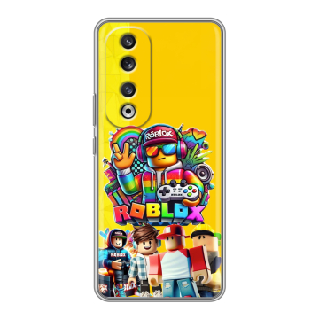 Силиконовый чехол на Huawei Honor 90 Pro с принтом Roblox Роблокс Силиконовый чехол на Huawei Honor 90 Pro с принтом Roblox Роблокс