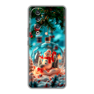 Силиконовый чехол на Huawei Honor 90 Pro с принтом Новый год Силиконовый чехол на Huawei Honor 90 Pro с принтом Новый год