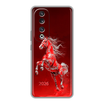 Силиконовый чехол на Huawei Honor 90 Pro с принтом Новый год Силиконовый чехол на Huawei Honor 90 Pro с принтом Новый год