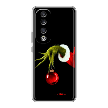 Силиконовый чехол на Huawei Honor 90 Pro с принтом Новый год Гринч Силиконовый чехол на Huawei Honor 90 Pro с принтом Новый год Гринч