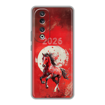 Силиконовый чехол на Huawei Honor 90 Pro с принтом Новый год
