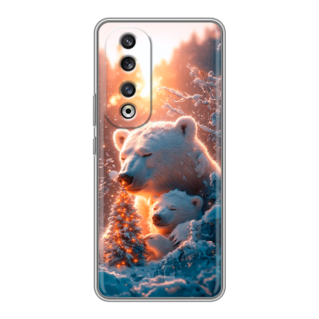 Силиконовый чехол на Huawei Honor 90 Pro с принтом Новый год
