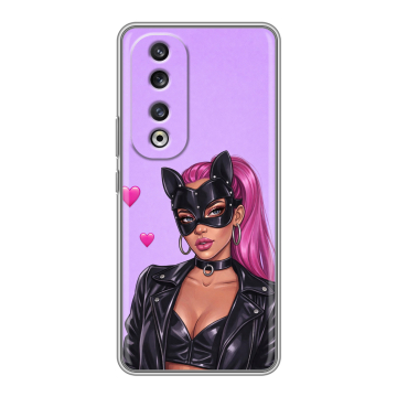 Силиконовый чехол на Huawei Honor 90 Pro с принтом женский