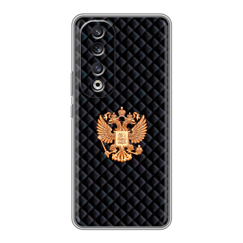 Силиконовый чехол на Huawei Honor 90 Pro с принтом Герб России принт Силиконовый чехол на Huawei Honor 90 Pro с принтом Герб России принт