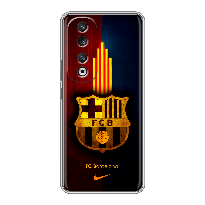 Силиконовый чехол на Huawei Honor 90 Pro с принтом Барселона Barcelona Силиконовый чехол на Huawei Honor 90 Pro с принтом Барселона Barcelona