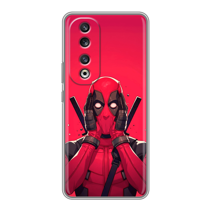 Силиконовый чехол на Huawei Honor 90 Pro с принтом Дедпул Deadpool Силиконовый чехол на Huawei Honor 90 Pro с принтом Дедпул Deadpool
