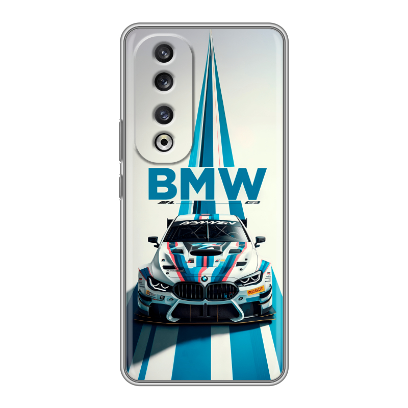 Силиконовый чехол на Huawei Honor 90 Pro с принтом БМВ BMW Силиконовый чехол на Huawei Honor 90 Pro с принтом БМВ BMW