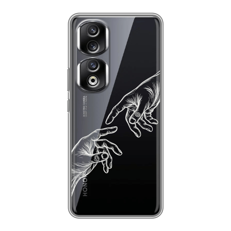 Силиконовый чехол на Huawei Honor 90 Pro с принтом Сотворение мира Силиконовый чехол на Huawei Honor 90 Pro с принтом Сотворение мира