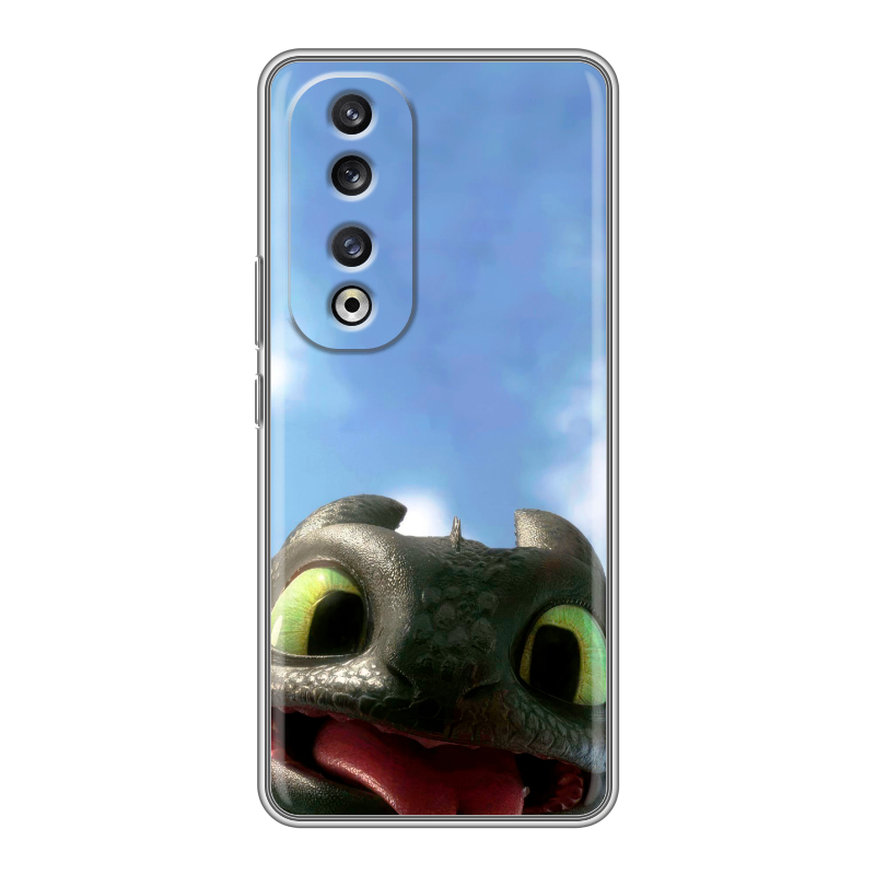 Силиконовый чехол на Huawei Honor 90 Pro с принтом Как приручить дракона Силиконовый чехол на Huawei Honor 90 Pro с принтом Как приручить дракона
