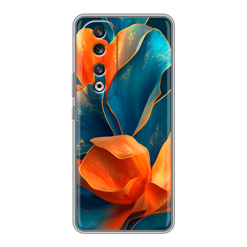 Силиконовый чехол на Huawei Honor 90 Pro с принтом Цветы Силиконовый чехол на Huawei Honor 90 Pro с принтом Цветы