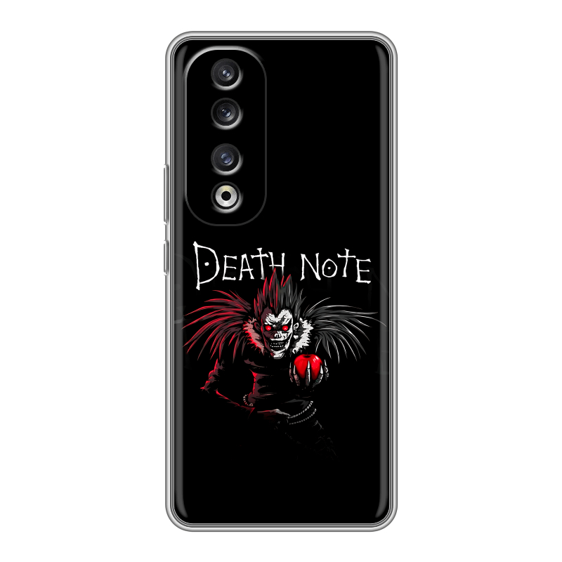 Силиконовый чехол на Huawei Honor 90 Pro с принтом Death note Тетрадь смерти Силиконовый чехол на Huawei Honor 90 Pro с принтом Death note Тетрадь смерти