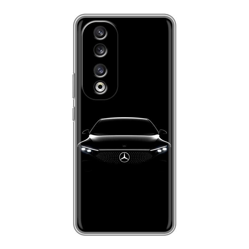 Силиконовый чехол на Huawei Honor 90 Pro с принтом Mercedes Мерседес Силиконовый чехол на Huawei Honor 90 Pro с принтом Mercedes Мерседес