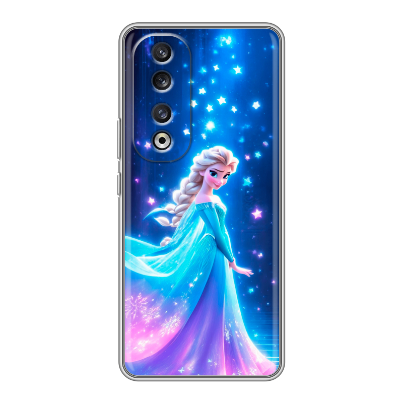 Силиконовый чехол на Huawei Honor 90 Pro с принтом Холодное сердце Frozen Силиконовый чехол на Huawei Honor 90 Pro с принтом Холодное сердце Frozen