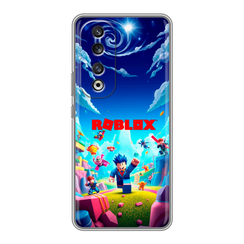 Силиконовый чехол на Huawei Honor 90 Pro с принтом Roblox Роблокс Силиконовый чехол на Huawei Honor 90 Pro с принтом Roblox Роблокс