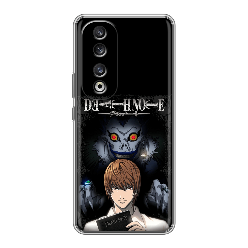 Силиконовый чехол на Huawei Honor 90 Pro с принтом Death note Тетрадь смерти Силиконовый чехол на Huawei Honor 90 Pro с принтом Death note Тетрадь смерти
