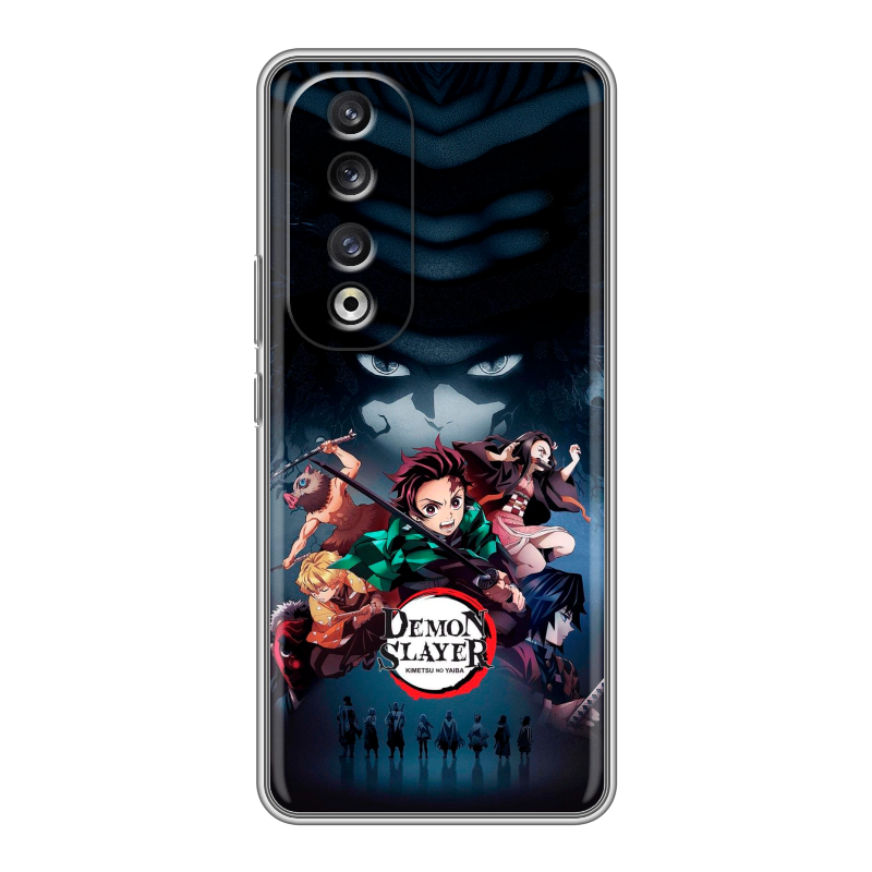 Силиконовый чехол на Huawei Honor 90 Pro с принтом Demon Slayer Клинок рассекающий демонов Силиконовый чехол на Huawei Honor 90 Pro с принтом Demon Slayer Клинок рассекающий демонов
