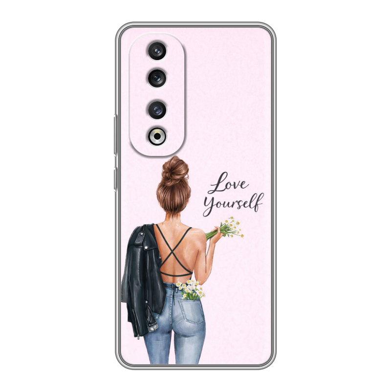 Силиконовый чехол на Huawei Honor 90 Pro с принтом женский Силиконовый чехол на Huawei Honor 90 Pro с принтом женский