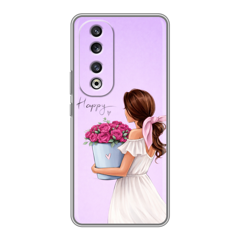 Силиконовый чехол на Huawei Honor 90 Pro с принтом женский Силиконовый чехол на Huawei Honor 90 Pro с принтом женский