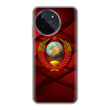 Силиконовый чехол на Realme 11 с принтом Герб СССР Силиконовый чехол на Realme 11 с принтом Герб СССР