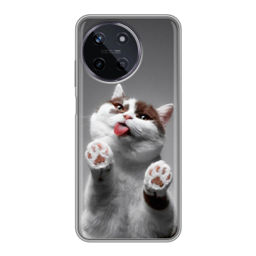 Силиконовый чехол на Realme 11 с принтом Коты Силиконовый чехол на Realme 11 с принтом Коты