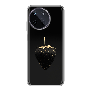 Силиконовый чехол на Realme 11 с принтом Черная клубника Силиконовый чехол на Realme 11 с принтом Черная клубника