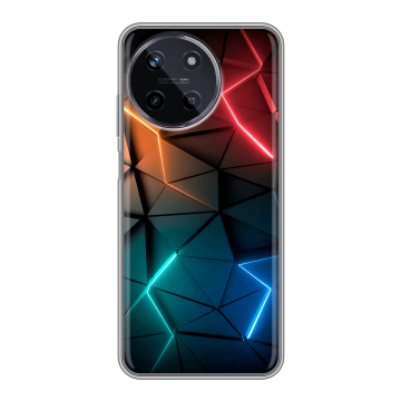 Силиконовый чехол на Realme 11 с принтом Абстракция неон Силиконовый чехол на Realme 11 с принтом Абстракция неон