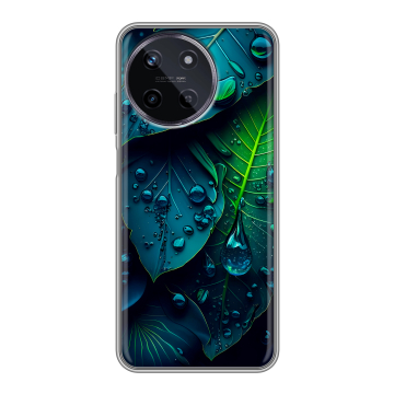 Силиконовый чехол на Realme 11 с принтом Листья Силиконовый чехол на Realme 11 с принтом Листья