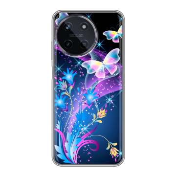 Силиконовый чехол на Realme 11 с принтом Бабочки