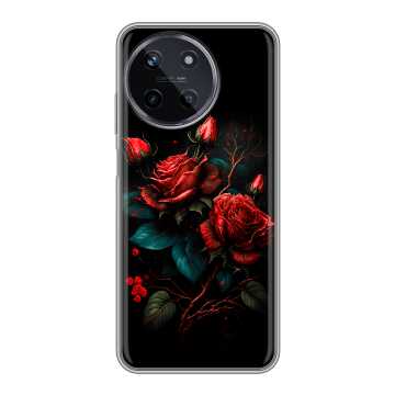 Силиконовый чехол на Realme 11 с принтом Розы красные