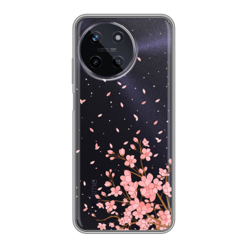 Силиконовый чехол на Realme 11 с принтом Ветка сакуры