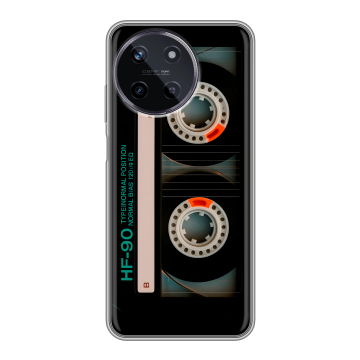 Силиконовый чехол на Realme 11 с принтом Кассета