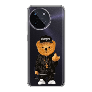 Силиконовый чехол на Realme 11 с принтом Мишка