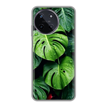 Силиконовый чехол на Realme 11 с принтом Листья