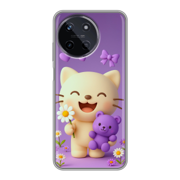 Силиконовый чехол на Realme 11 с принтом для девочек