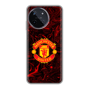 Силиконовый чехол на Realme 11 с принтом Manchester United Силиконовый чехол на Realme 11 с принтом Manchester United